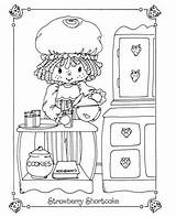 Coloring Pages Shortcake Strawberry Book Sleepover Colouring sketch template