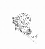 Ring Drawing Diamond Ph Scale Sheet Coloring Template Paintingvalley sketch template