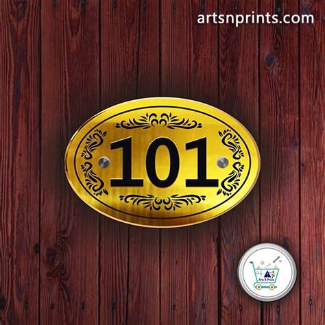 apartment door number plate   rs  kerala house  plate