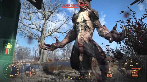 fallout 4 legendary alpha deathclaw location glitch easy kill youtube