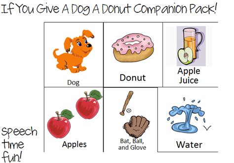 give  dog  donut storybook companion pack speech time fun