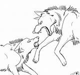 Wolves Wolf Poses Lineart sketch template