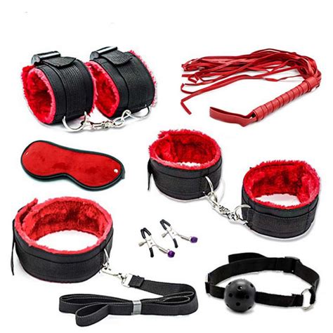 Erotic Toys For Couples Sex Handcuffs Whip Mouth Gag Sex Blindfold Bdsm