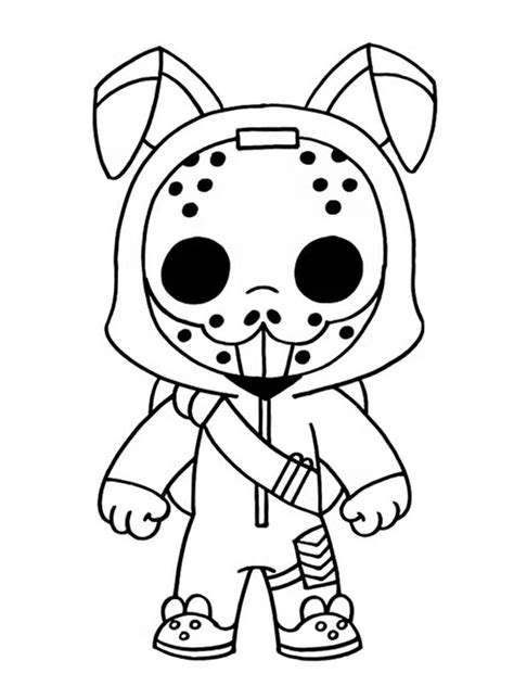 rabbit raider fortnite coloring page funny coloring pages