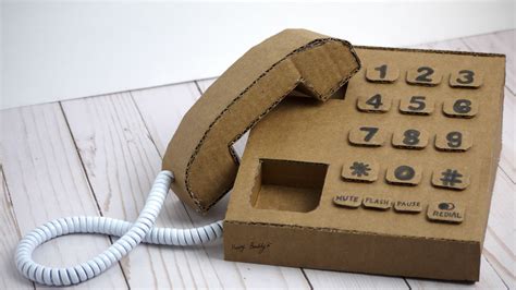 cardboard telephone