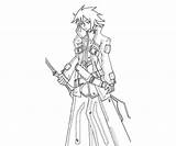 Blazblue Ragna Calamity Claw Coloring Pages Trigger Another sketch template