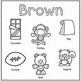 Brown Color Printable Activities Preschool Colors Worksheets Coloring Pages Week Toddler Learning Visit Teacherspayteachers Preview sketch template