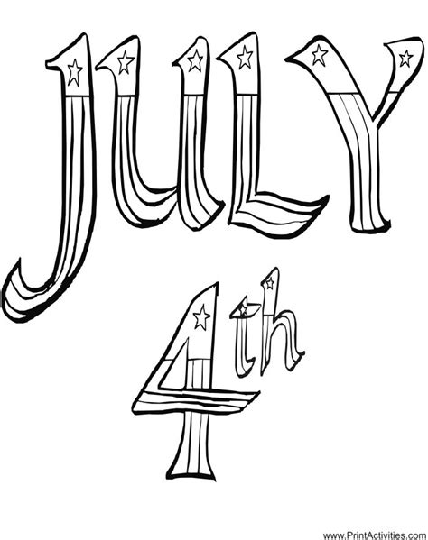 holiday   july coloring art print pages colouring