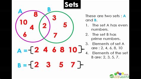 math lesson introduction  sets venn diagrams kizmathcom youtube