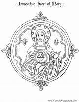 Immaculate Miraculous Sainte Vierge Sheets Finerfem Mandala Guadalupe Apparitions Coloriage Immaculé Blessed Inmaculado Télécharger sketch template