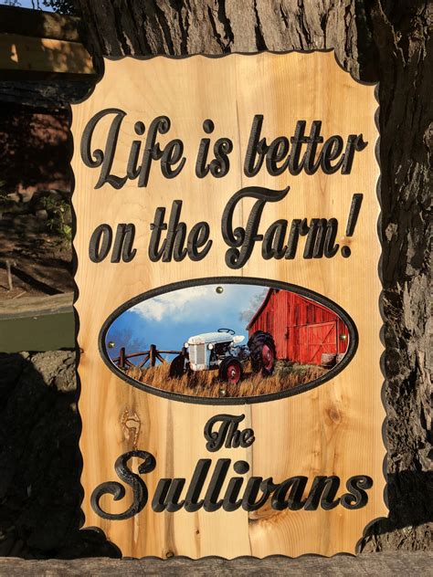 custom farm signs personalized wood farm signs  family