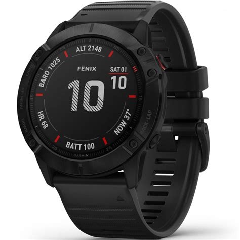 Garmin Fenix 6x Pro Watch Black 51mm Watches From Francis And Gaye