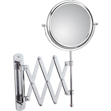 kin wall mounted extendable  cosmetic makeup magnifying mirror brass walmartcom
