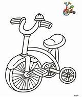 Tricycle Coloring Gratuit Bicicleta Velo Triciclo Transporte Dory sketch template