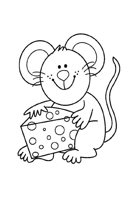 mouse coloring pages  color mouse kids coloring pages