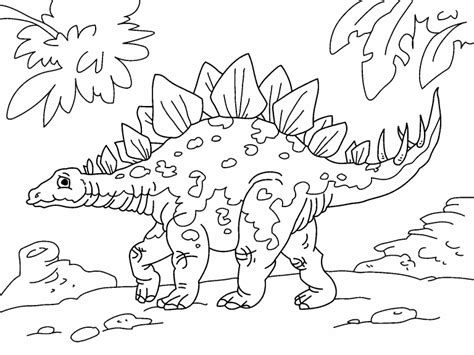 stegosaurus coloring page coloring pages