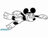 Mickey Swimming Mouse Pages Coloring Disneyclips Summer Underwater Sea sketch template