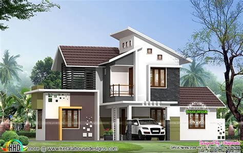 simple model modern home kerala home design  floor plans  house designs