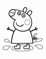 Peppa Pig Coloring Pages Color Kids Print Peppapig Colouring Pepa Coloriage Sheet Kleurplaat Colorir Colorear Size sketch template