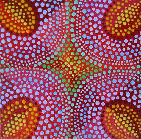dot art dot art painting pointillism aboriginal art peach rings