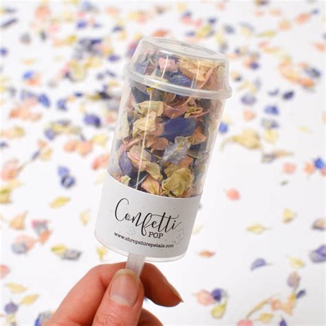 petal confetti pops  shropshire petals notonthehighstreetcom