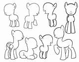 Pony Mlp Little Draw Drawing Blank Coloring Pages Own Bases Characters Template Body Drawings Oc Outline Color Ponies Craft Party sketch template