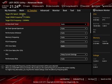 bios  software  asus rog strix   gaming motherboard review