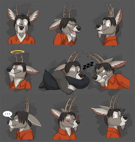 commission ra zim s expression sheet by temiree furry