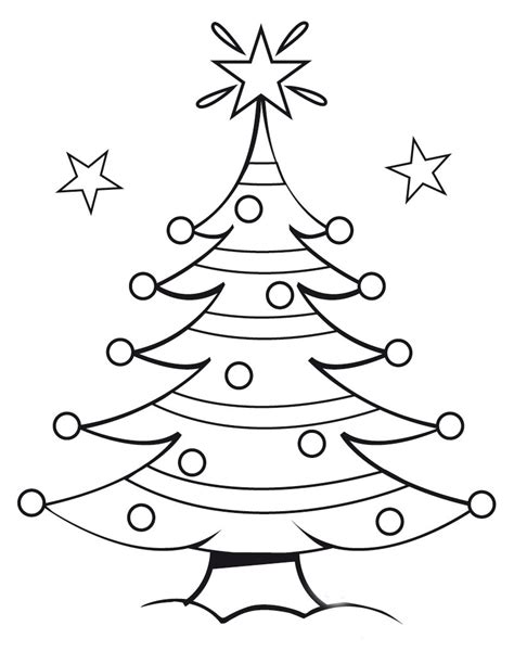 coloring pages christmas tree coloring pages