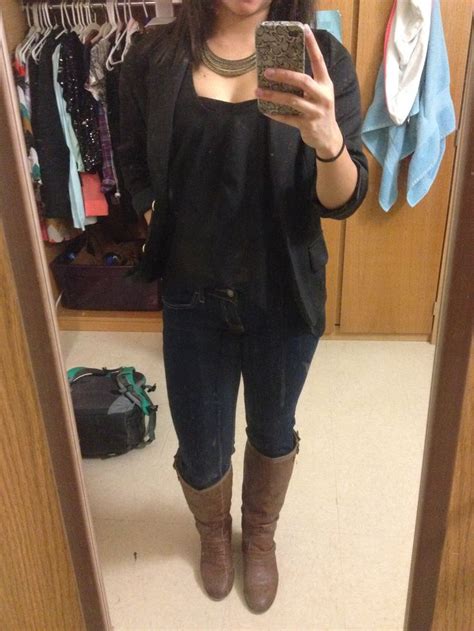 College Party Going Out School Winter Fall Outfit My