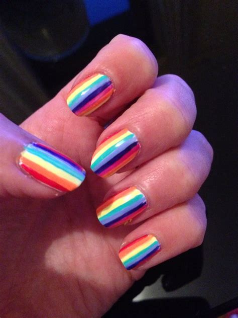 Rainbow Nails☺️🌈 Nails Rainbow Nails Nail Art