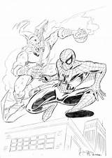 Goblin Coloringhome Hobgoblin Greengoblin Venom Osborn Getcolorings sketch template