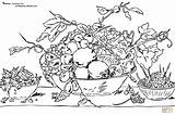 Coloring Pages Frans Tablecloth Snyders Fruits Bowl Red Obstschale Ausmalen Malvorlagen Painting Supercoloring Stillleben Landschaften Und sketch template