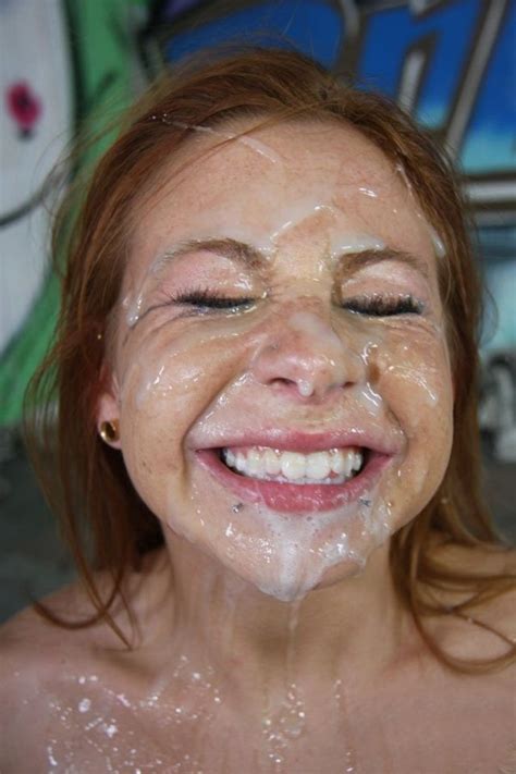 happy ending facial messy cute smile teen cum in eyes cum on face image uploaded by user