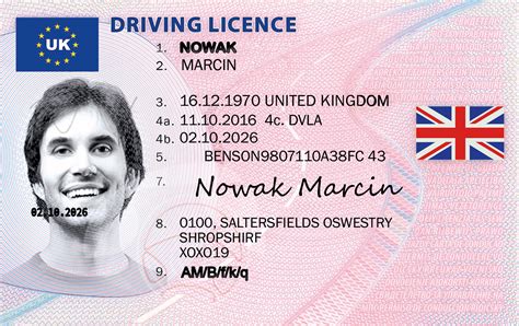 uk driving licence card dokumencik