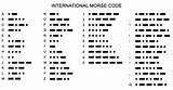 Morse Code Learn Morsecode Bracelet International Cw Learning Chart Help English Table Radio Dots Text Coding Amateur Colored Show Do sketch template