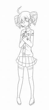 Teto Kasane Vocaloid sketch template