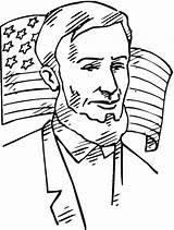 Abraham Lincoln Coloring Pages Kindergarten Getcolorings Sheet sketch template