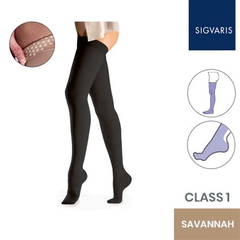 Sigvaris C1 Savannah Stockings W Grip Top Health And Care