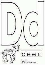 Letter Coloring Pages Kids Alphabet Toddlers Preschool Clipart Letters Crafts Deer Print Sheets Pre Color Colouring Printable Activities Make Learning sketch template