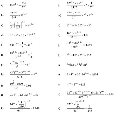 solving exponential equations worksheet worksheet list