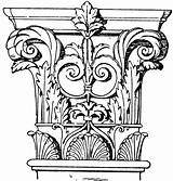 Corinthian Pilaster Capital Clipart Renaissance Leaves Etc Clipground Scroll Proportion Broader Italian Height Its Large Usf Edu sketch template