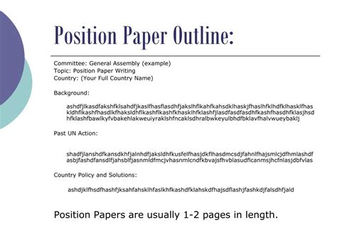 write  position paper powerpoint