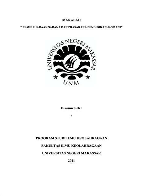 Pdf Makalah Pemeliharaan Sarana Dan Prasarana Pendidikan Jasmani