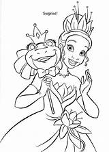 Frog Tiana Hold sketch template