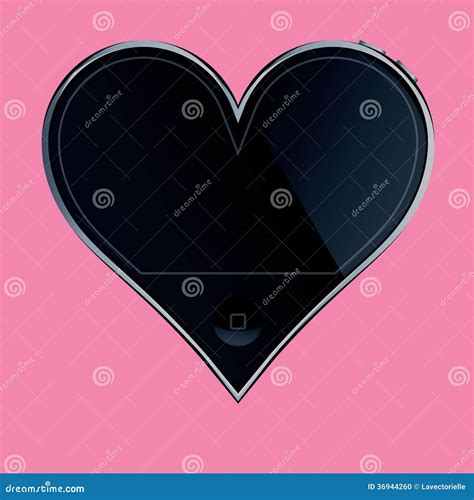 heart shaped telephone stock vector illustration  message
