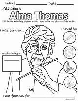 Alma Thomas Coloring Prompt Dot International Perfect Drawing sketch template