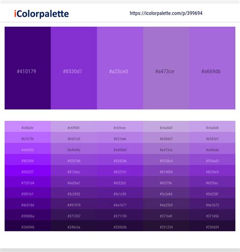latest color schemes  indigo  medium purple color tone