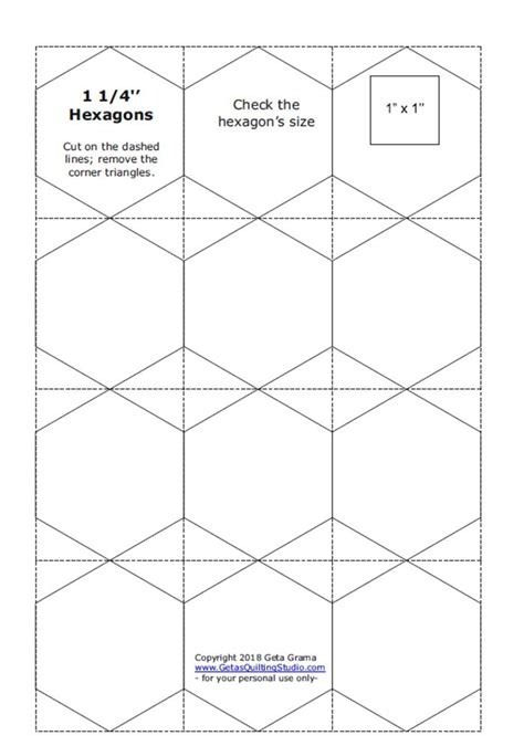english paper piecing templates