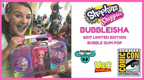 shopkins shoppies bubbleisha  limited edition bubble gum pop